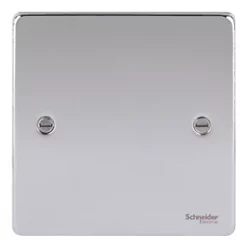 Schneider Electric Ultimate Low Profile 1-Gang Blanking Plate Polished Chrome 6 Schneider Electric Ultimate Low Profile 1-Gang Blanking Plate Polished Chrome -Chrome Switches & Sockets Sales 4823J A1