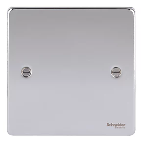 Schneider Electric Ultimate Low Profile 1-Gang Blanking Plate Polished Chrome 4 Schneider Electric Ultimate Low Profile 1-Gang Blanking Plate Polished Chrome - Image 2