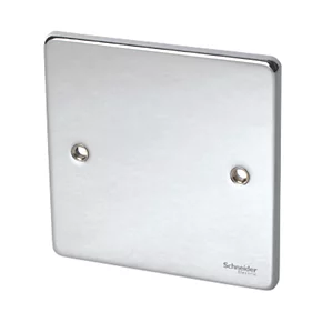 Schneider Electric Ultimate Low Profile 1-Gang Blanking Plate Polished Chrome 3 Schneider Electric Ultimate Low Profile 1-Gang Blanking Plate Polished Chrome
