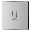 LAP 20A 16AX 1-Gang 2-Way Light Switch Polished Chrome -Chrome Switches & Sockets Sales 485KJ P