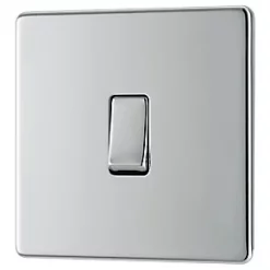 LAP 20A 16AX 1-Gang 2-Way Light Switch Polished Chrome