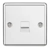 Knightsbridge CL74PC Slave Telephone Socket Polished Chrome -Chrome Switches & Sockets Sales 487TX P