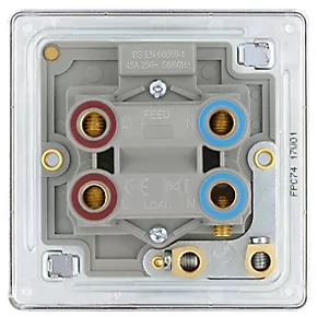 LAP 45A 1-Gang DP Cooker Switch Polished Chrome with LED 6 LAP 45A 1-Gang DP Cooker Switch Polished Chrome with LED - Image 4