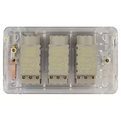 Schneider Electric Lisse Deco 3-Gang 2-Way Dimmer Switch Polished Chrome -Chrome Switches & Sockets Sales 500FF A3