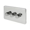 Schneider Electric Lisse Deco 3-Gang 2-Way Dimmer Switch Polished Chrome 2 Schneider Electric Lisse Deco 3-Gang 2-Way Dimmer Switch Polished Chrome -Chrome Switches & Sockets Sales 500FF P
