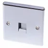 LAP Slave Telephone Socket Polished Chrome -Chrome Switches & Sockets Sales 50987 P