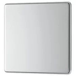 LAP 1-Gang Blanking Plate Polished Chrome