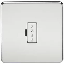 Knightsbridge SF6000PC 13A Unswitched Fused Spur Polished Chrome