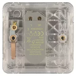 Schneider Electric Lisse Deco 1-Gang 1-Way Dimmer Switch Polished Chrome -Chrome Switches & Sockets Sales 522FF A3