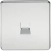Knightsbridge SF7300PC Master Telephone Socket Polished Chrome -Chrome Switches & Sockets Sales 524VF P