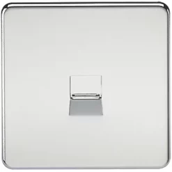 Knightsbridge SF7300PC Master Telephone Socket Polished Chrome