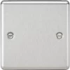 Knightsbridge CL85BC 1-Gang Blanking Plate Brushed Chrome -Chrome Switches & Sockets Sales 543TY P