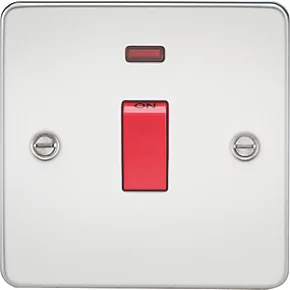 Knightsbridge FP8331NPC 45A 1-Gang DP Control Switch Polished Chrome with LED 3 Knightsbridge FP8331NPC 45A 1-Gang DP Control Switch Polished Chrome with LED