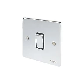Schneider Electric Ultimate Low Profile 16AX 1-Gang 2-Way Light Switch Polished Chrome with Black Inserts 3 Schneider Electric Ultimate Low Profile 16AX 1-Gang 2-Way Light Switch Polished Chrome with Black Inserts