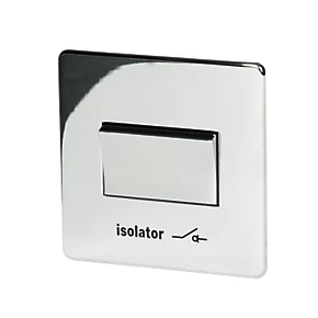 Crabtree Platinum 6A 1-Gang 3-Pole Fan Isolator Switch Polished Chrome 3 Crabtree Platinum 6A 1-Gang 3-Pole Fan Isolator Switch Polished Chrome