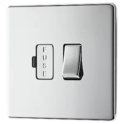 LAP 13A Switched Fused Spur Polished Chrome