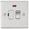 Knightsbridge CS63NBC 13A Switched Fused Spur with LED Brushed Chrome -Chrome Switches & Sockets Sales 599TY P