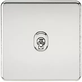 Knightsbridge SF12TOGPC 10AX 1-Gang Intermediate Switch Polished Chrome with Colour-Matched Inserts 3 Knightsbridge SF12TOGPC 10AX 1-Gang Intermediate Switch Polished Chrome with Colour-Matched Inserts