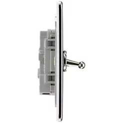 LAP 20A 16AX 1-Gang 2-Way Toggle Switch Polished Chrome -Chrome Switches & Sockets Sales 602KJ A2