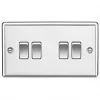 Knightsbridge CL41PC 10AX 4-Gang 2-Way Light Switch Polished Chrome 1 Knightsbridge CL41PC 10AX 4-Gang 2-Way Light Switch Polished Chrome -Chrome Switches & Sockets Sales 603VF P