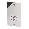 LAP 2-Gang Dual Voltage Shaver Socket 115 / 230V Polished Chrome with White Inserts -Chrome Switches & Sockets Sales 61011 P