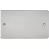 Knightsbridge FP8360BC 2-Gang Blanking Plate Brushed Chrome -Chrome Switches & Sockets Sales 612TY P
