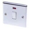 LAP 20A 1-Gang DP Control Switch Polished Chrome with Neon with White Inserts -Chrome Switches & Sockets Sales 63192 P