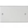 Knightsbridge CS86BC 2-Gang Blanking Plate Brushed Chrome -Chrome Switches & Sockets Sales 643TY P