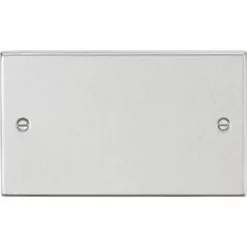 Knightsbridge CS86BC 2-Gang Blanking Plate Brushed Chrome