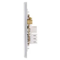 Schneider Electric Ultimate Low Profile Slave Telephone Socket Polished Chrome with White Inserts 7 Schneider Electric Ultimate Low Profile Slave Telephone Socket Polished Chrome with White Inserts -Chrome Switches & Sockets Sales 6459J A2