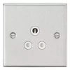 Knightsbridge CS5ABCW 5A 1-Gang Unswitched Socket Brushed Chrome with White Inserts 2 Knightsbridge CS5ABCW 5A 1-Gang Unswitched Socket Brushed Chrome with White Inserts -Chrome Switches & Sockets Sales 645TY P