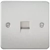 Knightsbridge FP7300BC Master Telephone Socket Brushed Chrome -Chrome Switches & Sockets Sales 653TY P