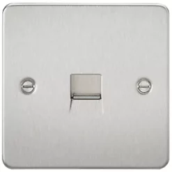 Knightsbridge FP7300BC Master Telephone Socket Brushed Chrome