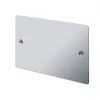 LAP 2-Gang Blanking Plate Polished Chrome -Chrome Switches & Sockets Sales 67316 P