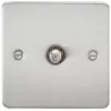 Knightsbridge FP0150BC F-Type Satellite Socket Brushed Chrome 2 Knightsbridge FP0150BC F-Type Satellite Socket Brushed Chrome -Chrome Switches & Sockets Sales 682TY P