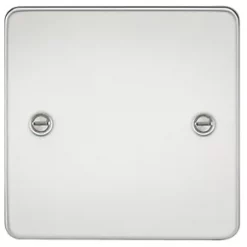 Knightsbridge FP8350PC 1-Gang Blanking Plate Polished Chrome