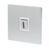 LAP 20A 1-Gang DP Control Switch Brushed Chrome with Neon with White Inserts -Chrome Switches & Sockets Sales 70996 P