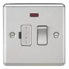 Knightsbridge CL63NBC 13A Switched Fused Spur with LED Brushed Chrome -Chrome Switches & Sockets Sales 710TY P