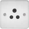 Knightsbridge FP5APC 5A 1-Gang Unswitched Socket Polished Chrome with Black Inserts 2 Knightsbridge FP5APC 5A 1-Gang Unswitched Socket Polished Chrome with Black Inserts -Chrome Switches & Sockets Sales 734TX P