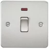 Knightsbridge FP8341NBC 20A 1-Gang DP Control Switch Brushed Chrome with LED -Chrome Switches & Sockets Sales 734VF P