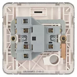 Schneider Electric Lisse Deco 13A Unswitched Fused Spur Polished Chrome with White Inserts -Chrome Switches & Sockets Sales 746FF A3