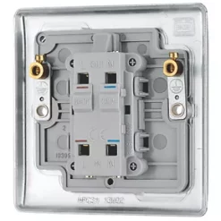 British General Nexus Metal 20A 1-Gang DP Control Switch Polished Chrome with LED -Chrome Switches & Sockets Sales 755FT A3