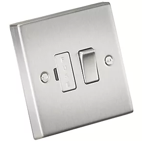 Knightsbridge CS63BC 13A Switched Fused Spur Brushed Chrome 4 Knightsbridge CS63BC 13A Switched Fused Spur Brushed Chrome - Image 2