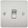 Knightsbridge FP1200BC 10AX 1-Gang Intermediate Switch Brushed Chrome -Chrome Switches & Sockets Sales 760TY P