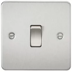 Knightsbridge FP1200BC 10AX 1-Gang Intermediate Switch Brushed Chrome
