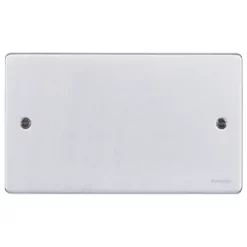 Schneider Electric Ultimate Low Profile 2-Gang Blanking Plate Brushed Chrome 5 Schneider Electric Ultimate Low Profile 2-Gang Blanking Plate Brushed Chrome -Chrome Switches & Sockets Sales 7698J A1
