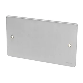Schneider Electric Ultimate Low Profile 2-Gang Blanking Plate Brushed Chrome 3 Schneider Electric Ultimate Low Profile 2-Gang Blanking Plate Brushed Chrome