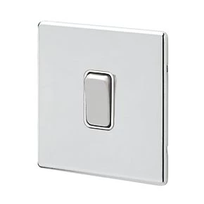 MK Aspect 10AX 1-Gang 2-Way Switch Polished Chrome with White Inserts 3 MK Aspect 10AX 1-Gang 2-Way Switch Polished Chrome with White Inserts