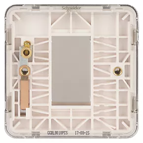 Schneider Electric Lisse Deco 1-Gang Blanking Plate Polished Chrome 6 Schneider Electric Lisse Deco 1-Gang Blanking Plate Polished Chrome - Image 4