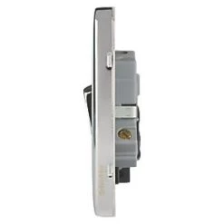 Schneider Electric Lisse Deco 20AX 1-Gang DP Control Switch Polished Chrome with LED with Black Inserts -Chrome Switches & Sockets Sales 785FF A2